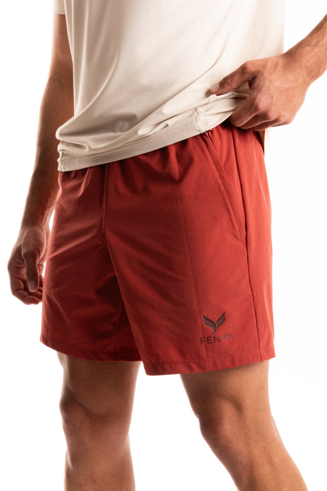 Fenyx Pace Shorts in Brick